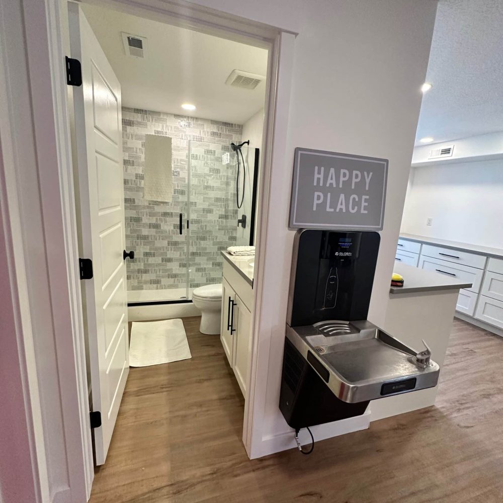 basement bathroom finishing in Utah Northern Builders